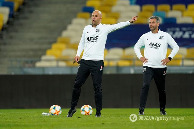 Арне Слот на тренировке АЗ