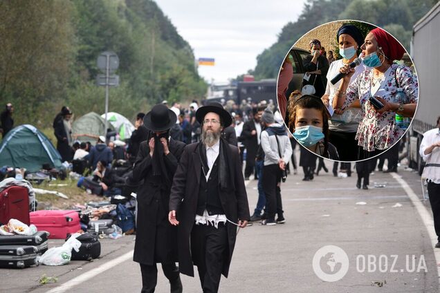 Родные хасидов, которые находятся на границе с Украиной, пришли к дому главы МВД Израиля