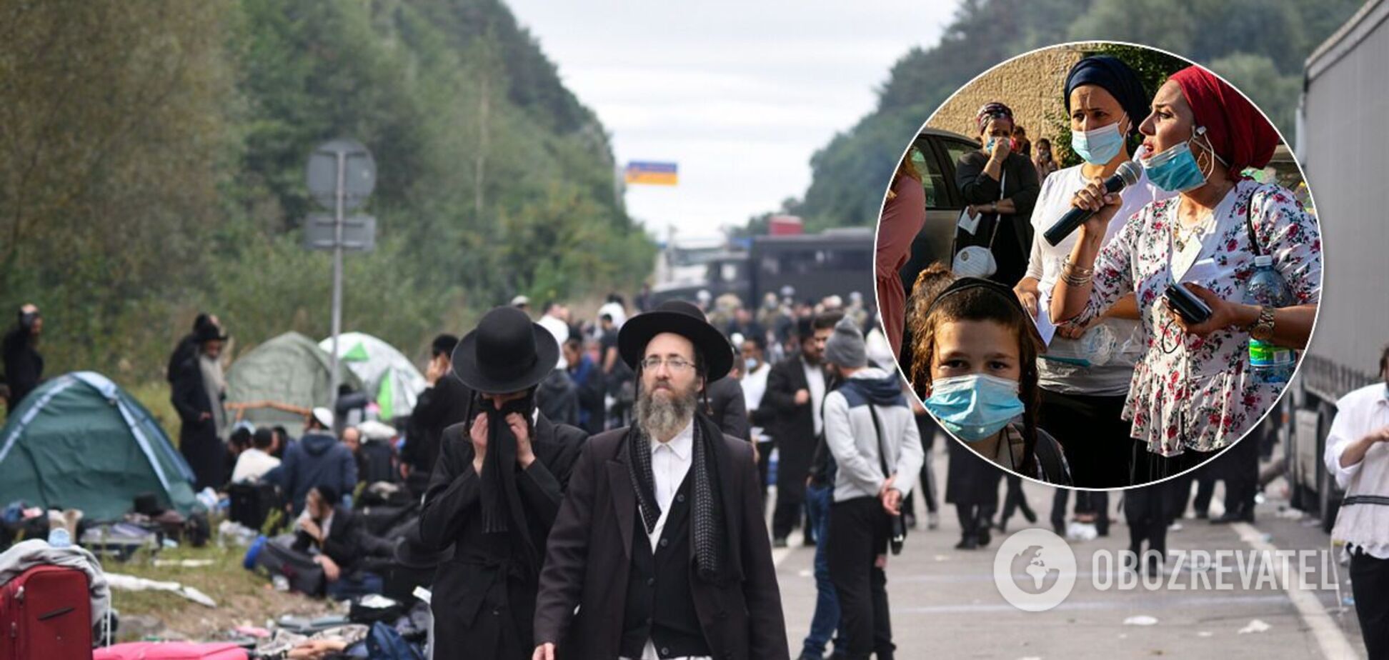 Родные хасидов, которые находятся на границе с Украиной, пришли к дому главы МВД Израиля