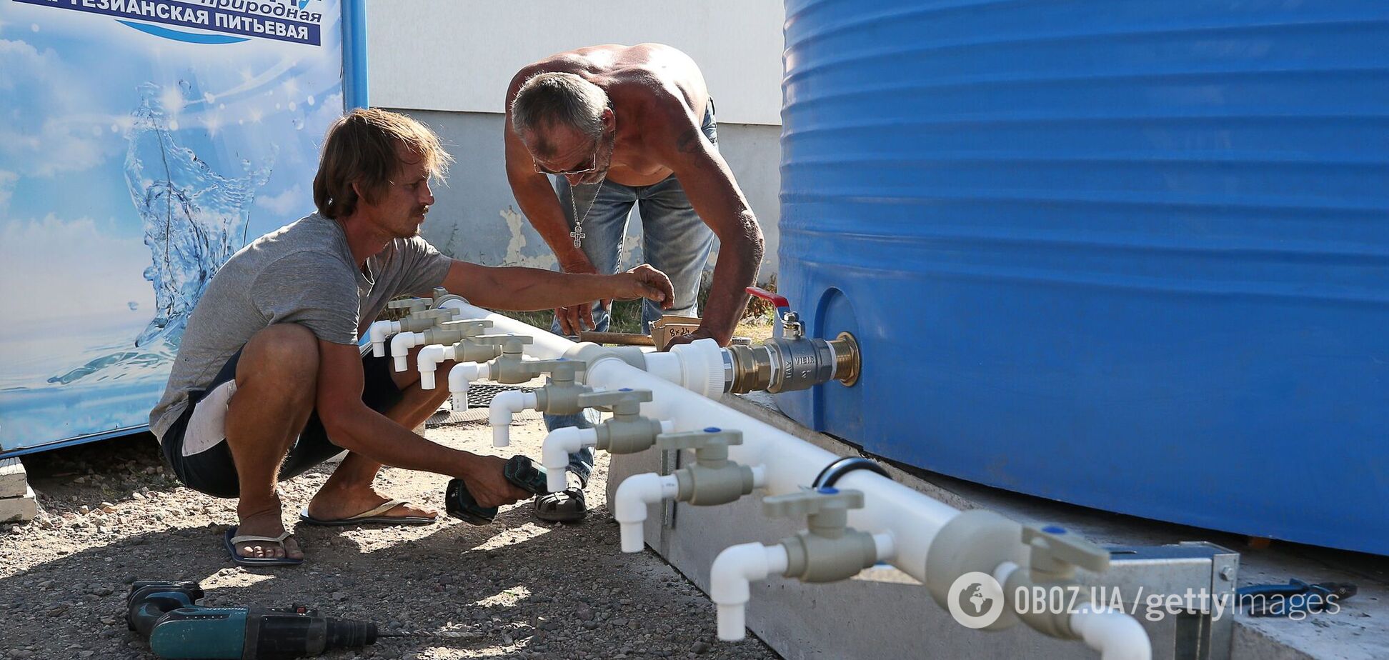 С 7 сентября в аннексированом Россией Крыму ввели почасовое снабжение питьевой воды