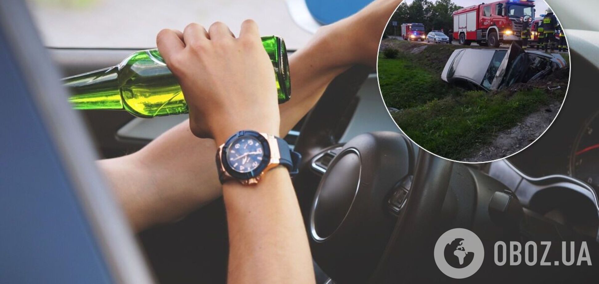 Пьяный украинец разбил в Польше автомобиль, который хотел купить