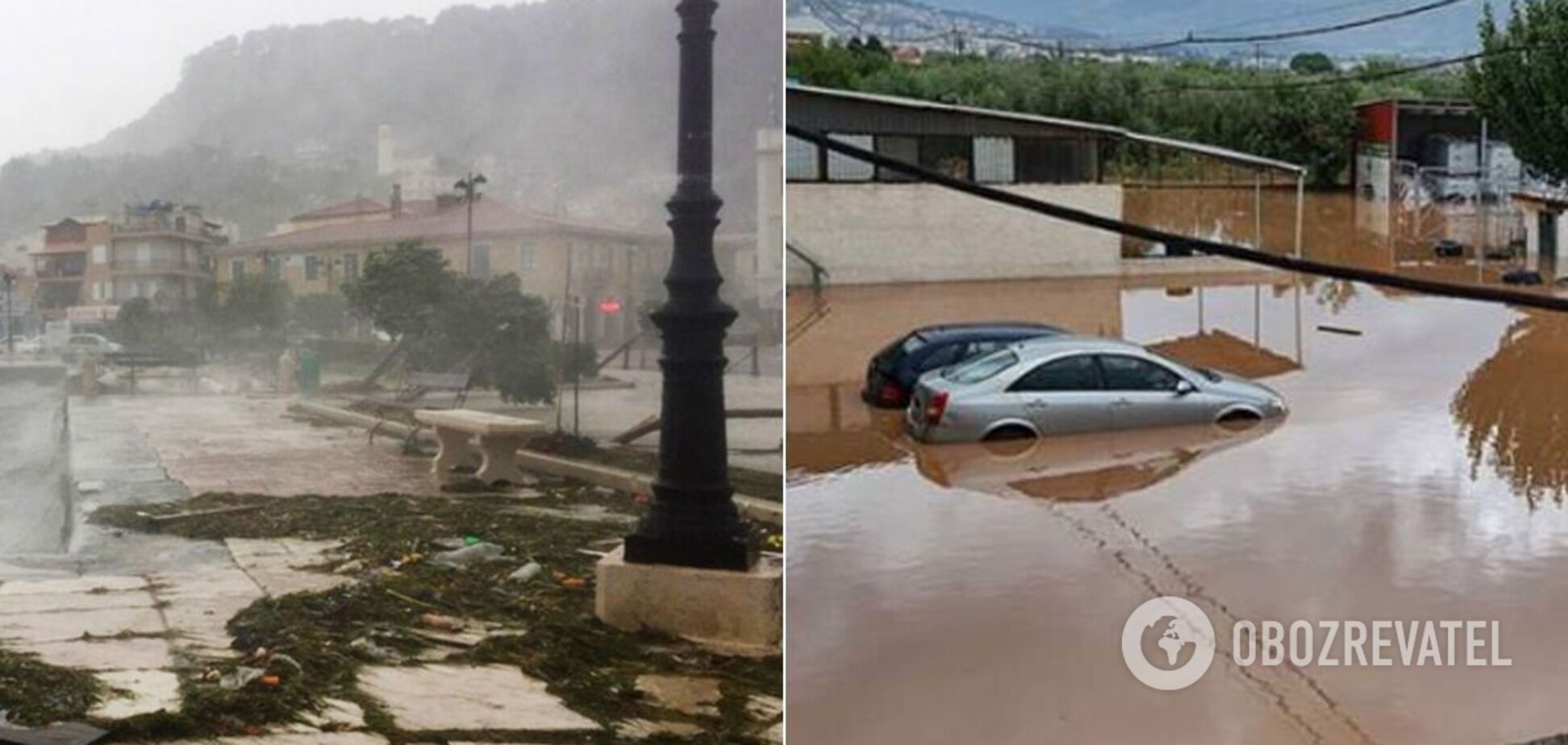 По Греції вдарив рідкісний шторм