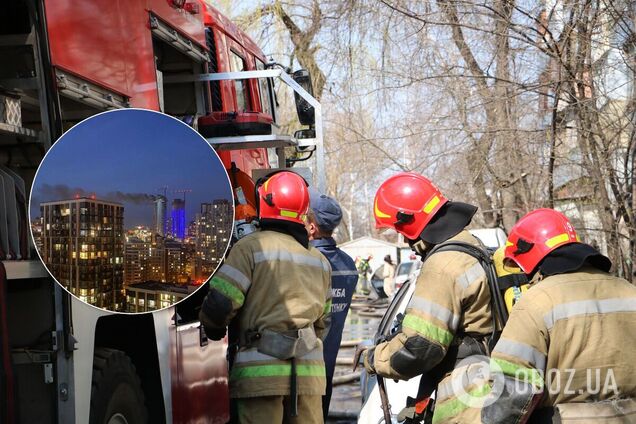 В Киеве загорелся ЖК Taryan Towers