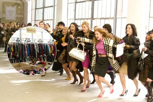 В Днепре толпа взяла штурмом секонд-хенд. Видео