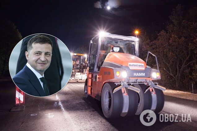 Под Харьковом среди ночи экстренно ремонтировали дорогу к приезду Зеленского