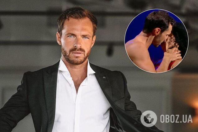 Сергей Мельник откровенно поцеловал партнершу в прямом эфире