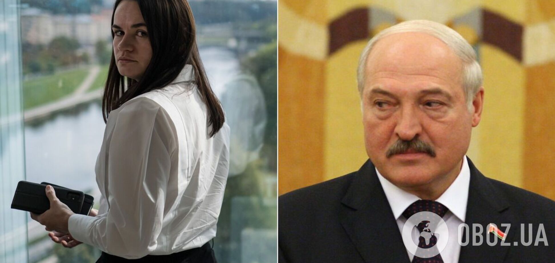 Светлана Тихановская и Александр Лукашенко