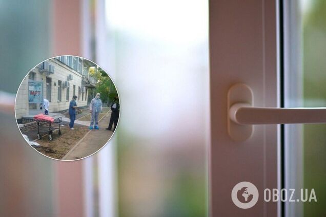 У Києві з вікна лікарні для хворих на COVID-19 вистрибнули два чоловіка. Фото 18+
