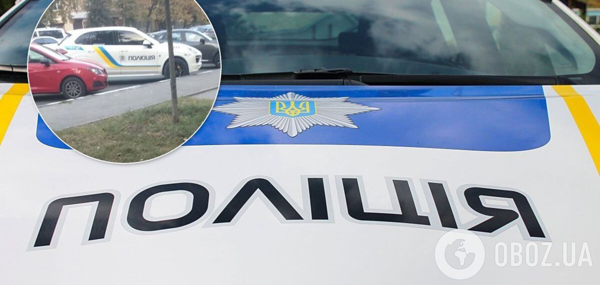 В Харькове заметили Porsche Cayenne с полицейской символикой