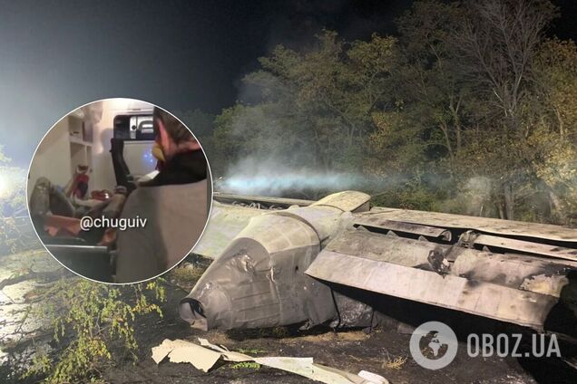 Катастрофа Ан-26: з'явилися перші кадри з карети швидкої допомоги