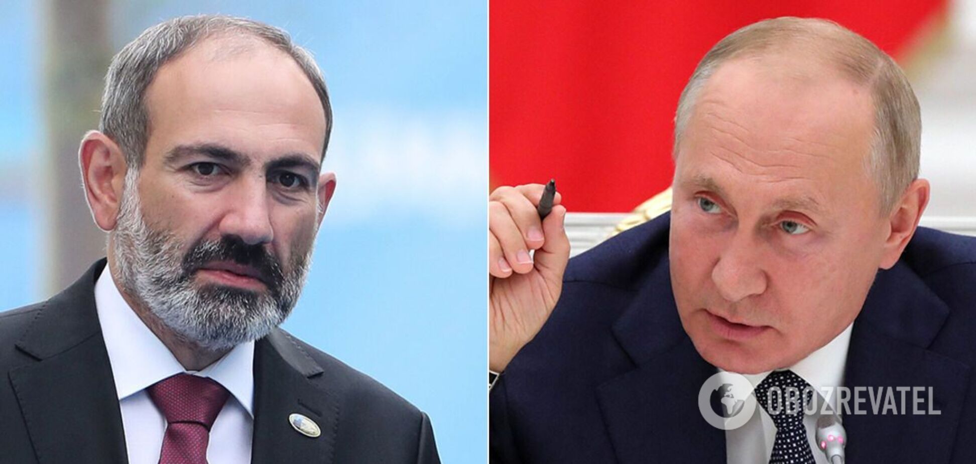 Путин обсудил боевые действия в Карабахе с Пашиняном