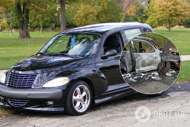 В Польше автомобиль Chrysler Cruiser с украинцами загорелся после ДТП