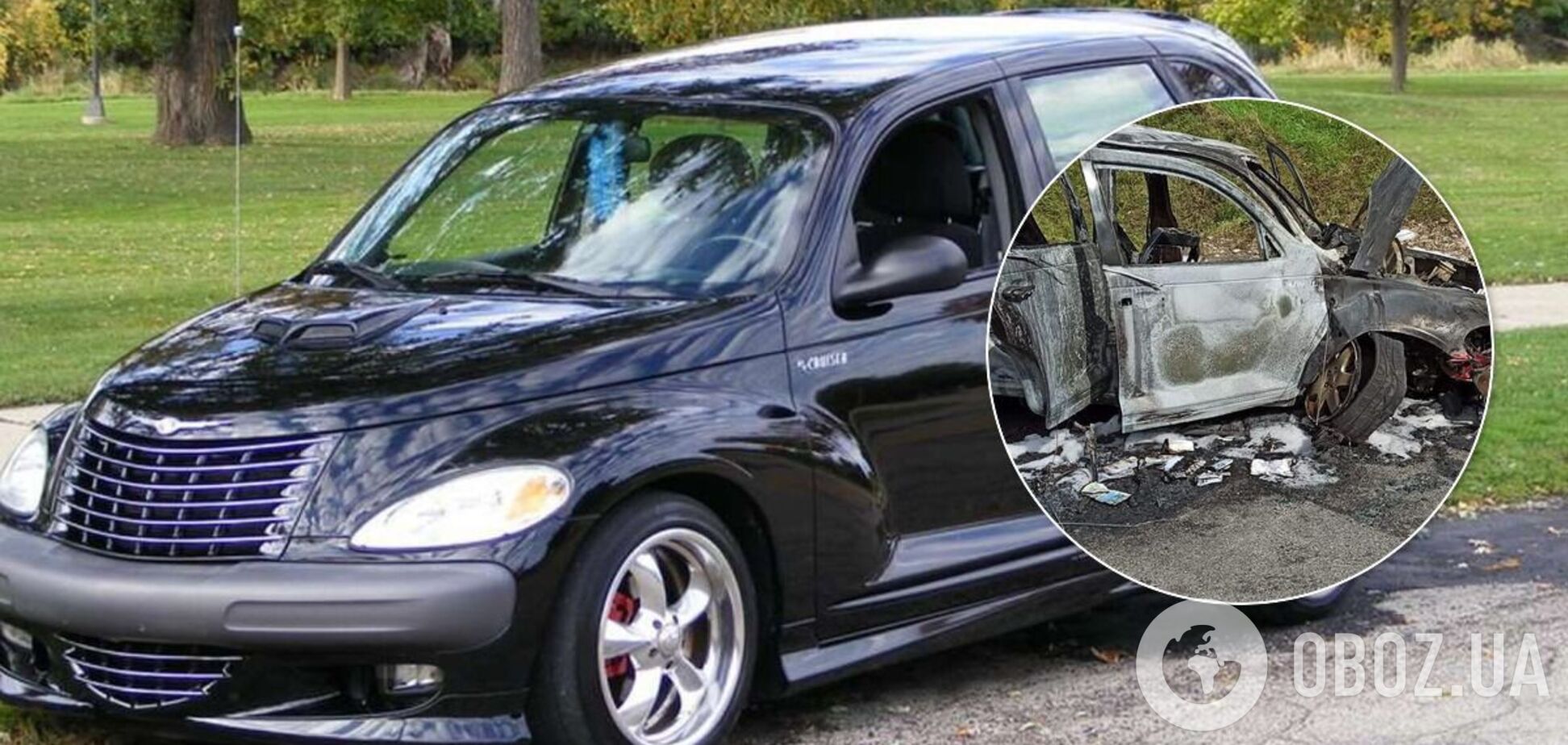 У Польщі автомобіль Chrysler Cruiser з українцями загорівся після ДТП