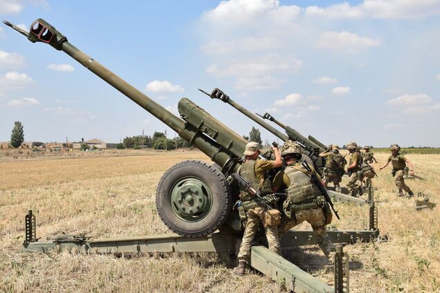 Стрельбы гаубичной артиллерии ВСУ на юге Украины