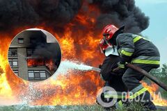 В Киеве горел жилой 25-этажный дом