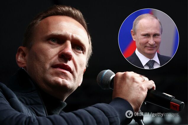 Алексей Навальный и Владимир Путин