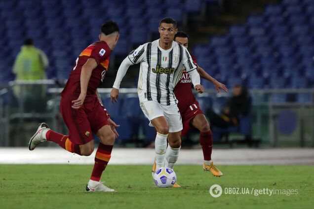 Кріштіану Роналду проти гравців 'Роми'