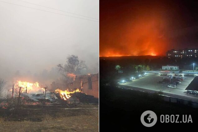 На Луганщине вспыхнули пожары