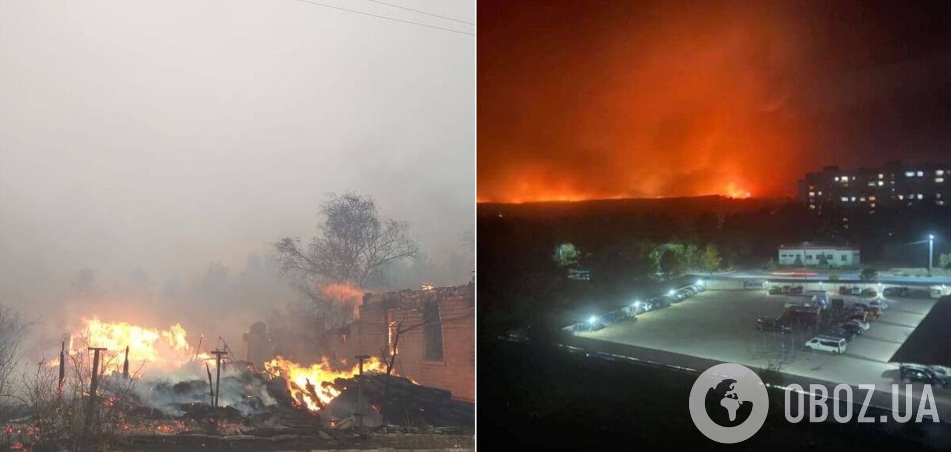 На Луганщині спалахнули пожежі