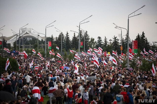 Протесты в Минске против Лукашенко