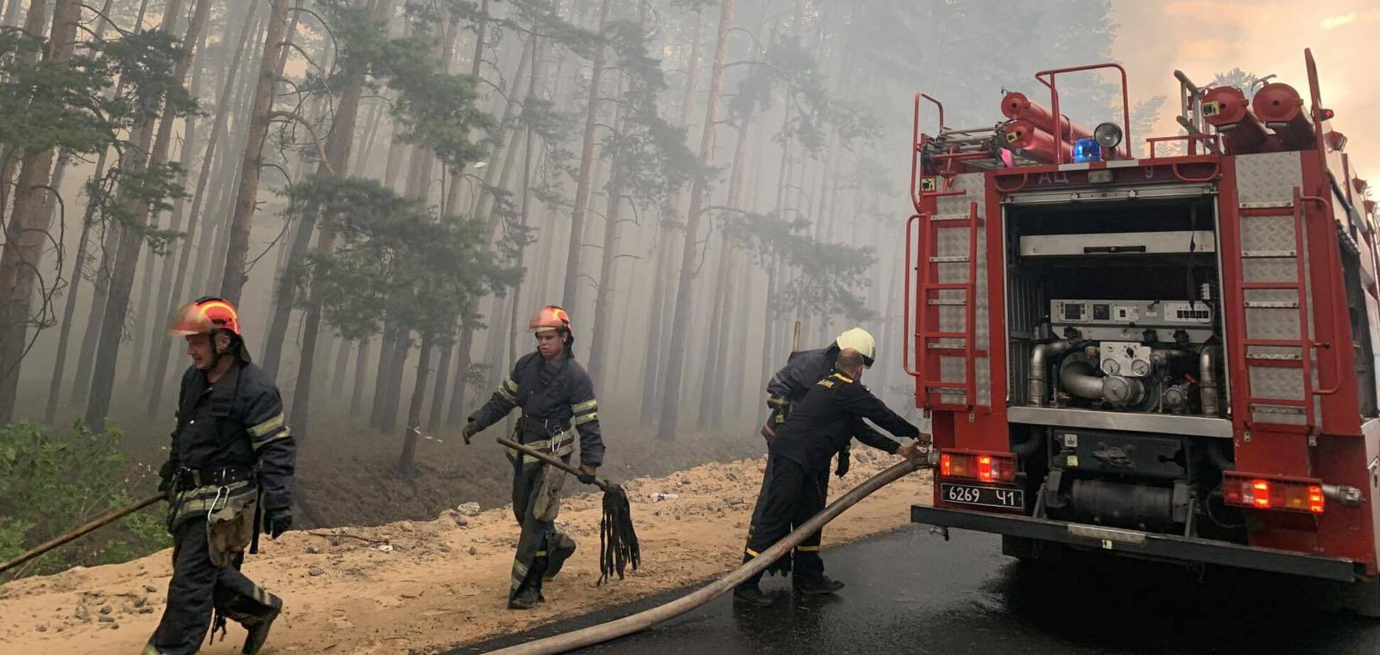 пожара на Луганщине