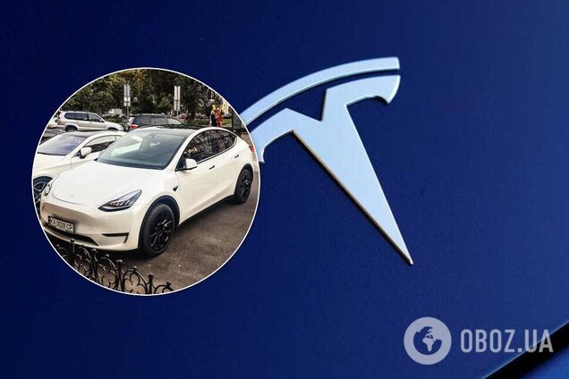 Украинская Tesla Model Y попала на фото