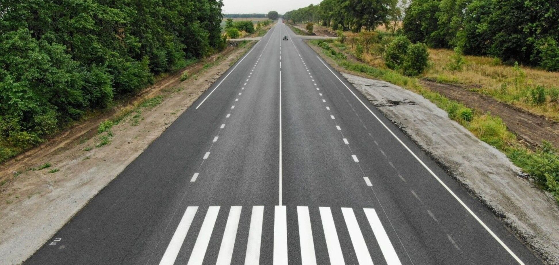 В сети показали фото новой идеальной дороги на Сумщине
