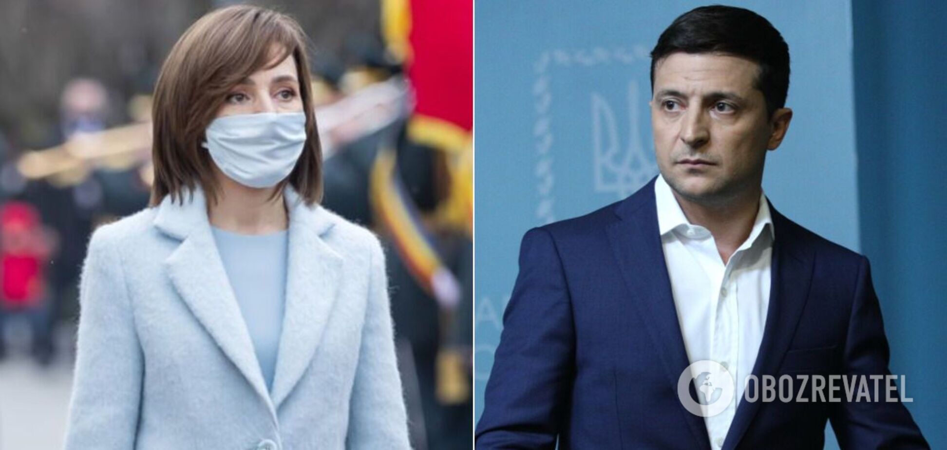 Майя Санду и Владимир Зеленский