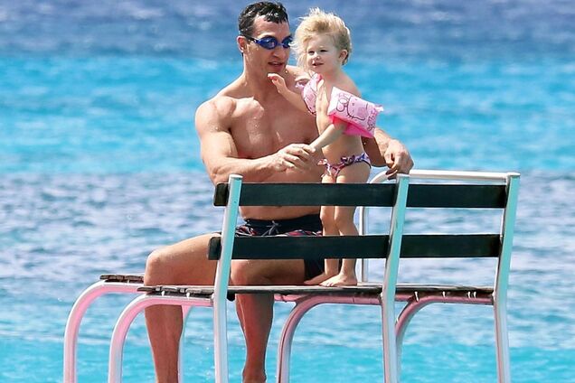 Владимир Кличко с дочкой