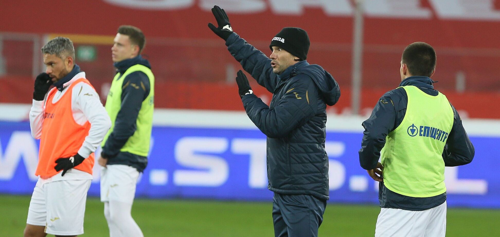 Андрій Шевченко під час тренування збірної України