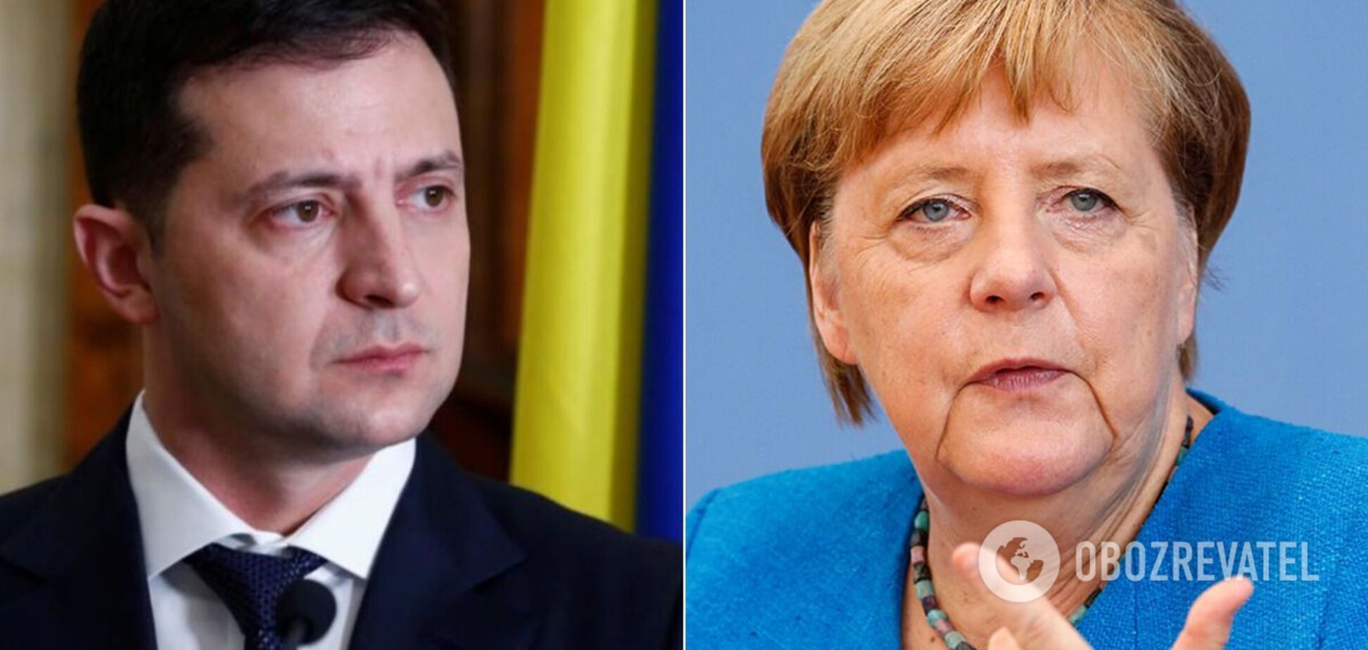 Меркель и Зеленский
