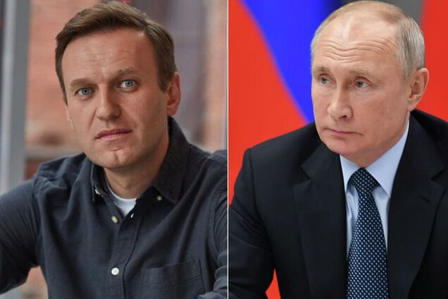 Олексій Навальний та Володимир Путін