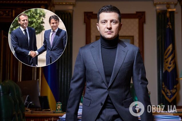 У Зеленського анонсували візит Макрона та прем'єра Італії до України
