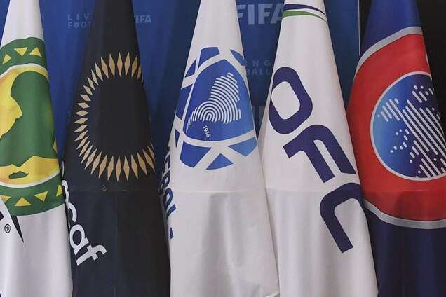 Флаги конфедераций, которые входят в ФИФА
