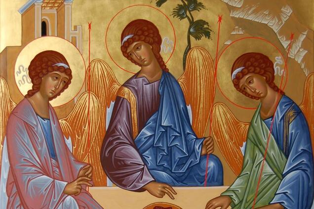 Святая Троица является символом единства Святого Духа, Бога Отца и Бога Сына