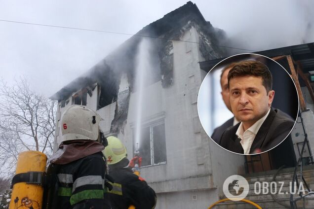 Пожежа в будинку для літніх людей у Харкові