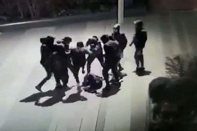 Избиение украинца