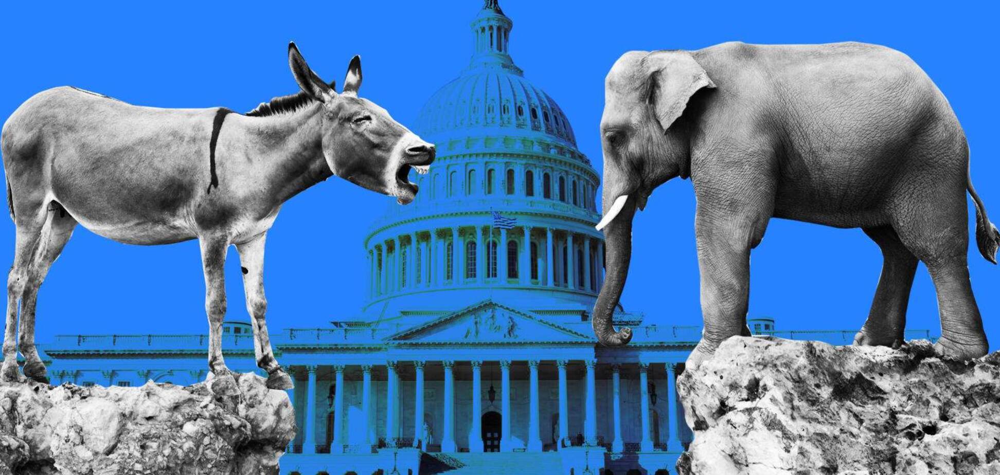 США: 'слони' і 'віслюки' - хто частіше, хто на купюрах...