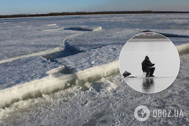 На Черкасщине провалились под лед и утонули рыбаки с ребенком