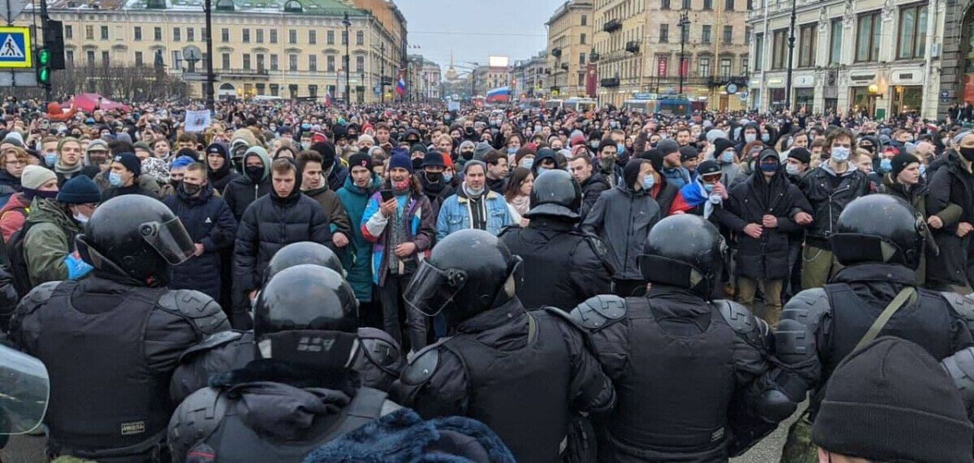 У Росії 23 січня пройшли масштабні протести