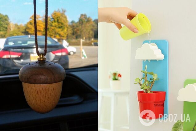 Освежитель воздуха для автомобиля / горшок для полива цветов