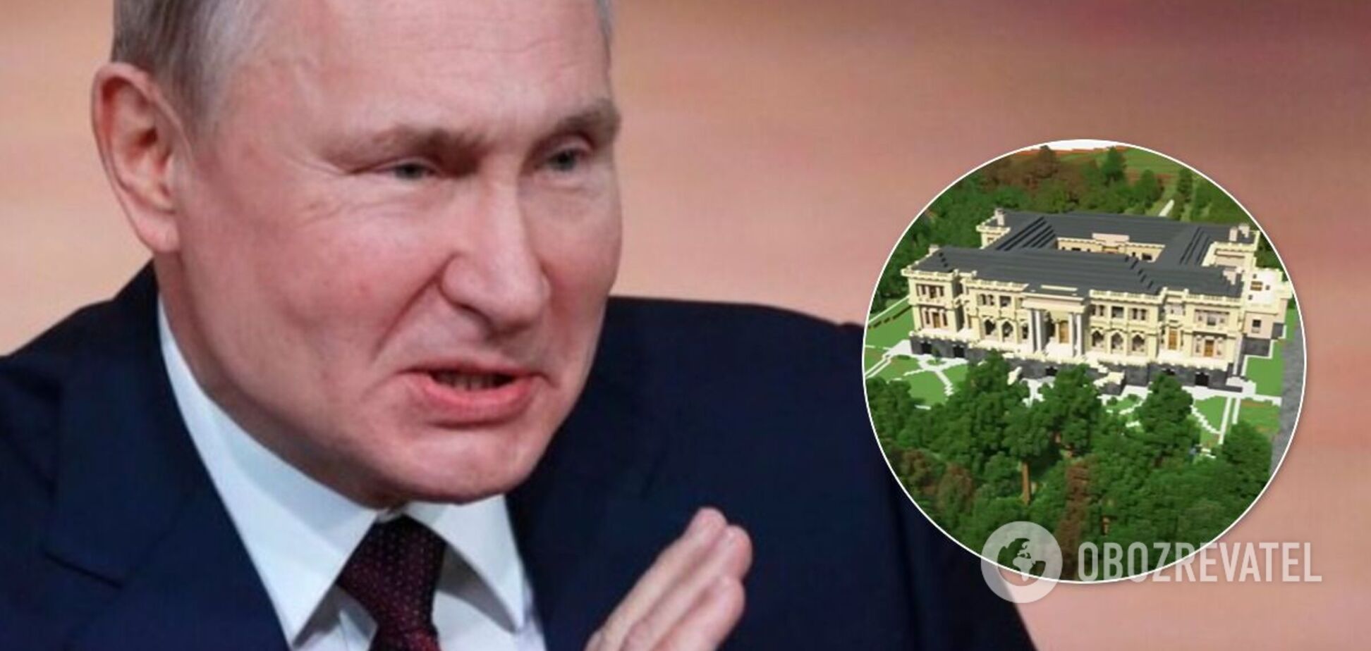 У Minecraft відтворили копію 'палацу Путіна'. Відео