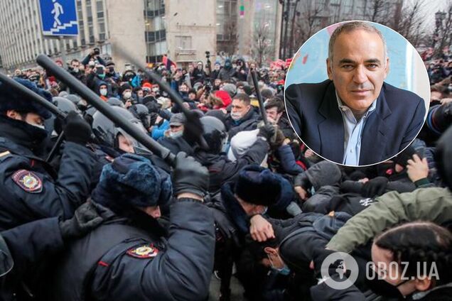 Каспаров назвав Росію 'вмираючим динозавром' через протести