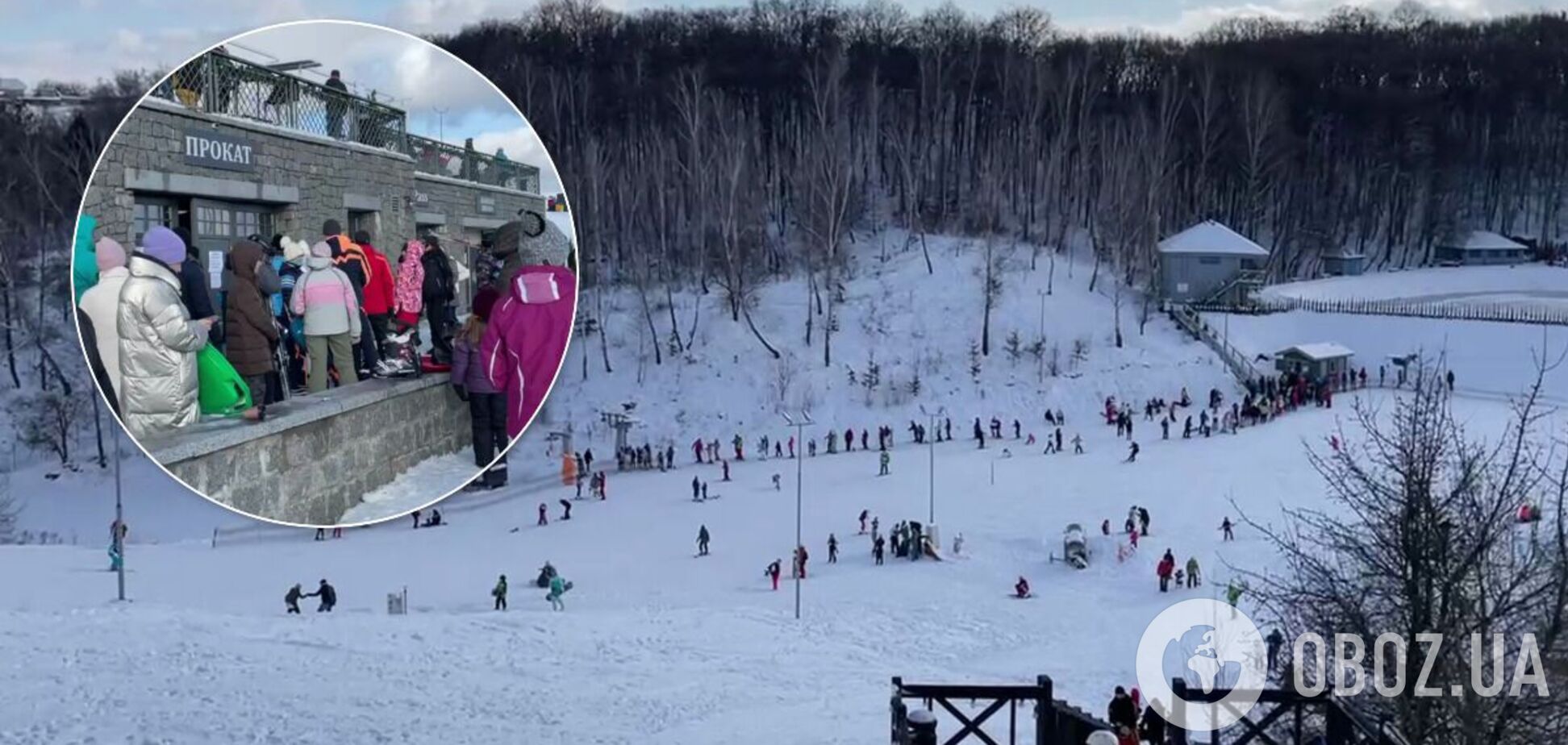 Українці без масок штурмували лижні 'курорти' під Києвом. Фото і відео