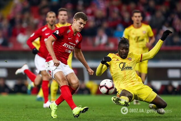 Мохаммед Кадірі (праворуч) у матчі проти 'Спартака'