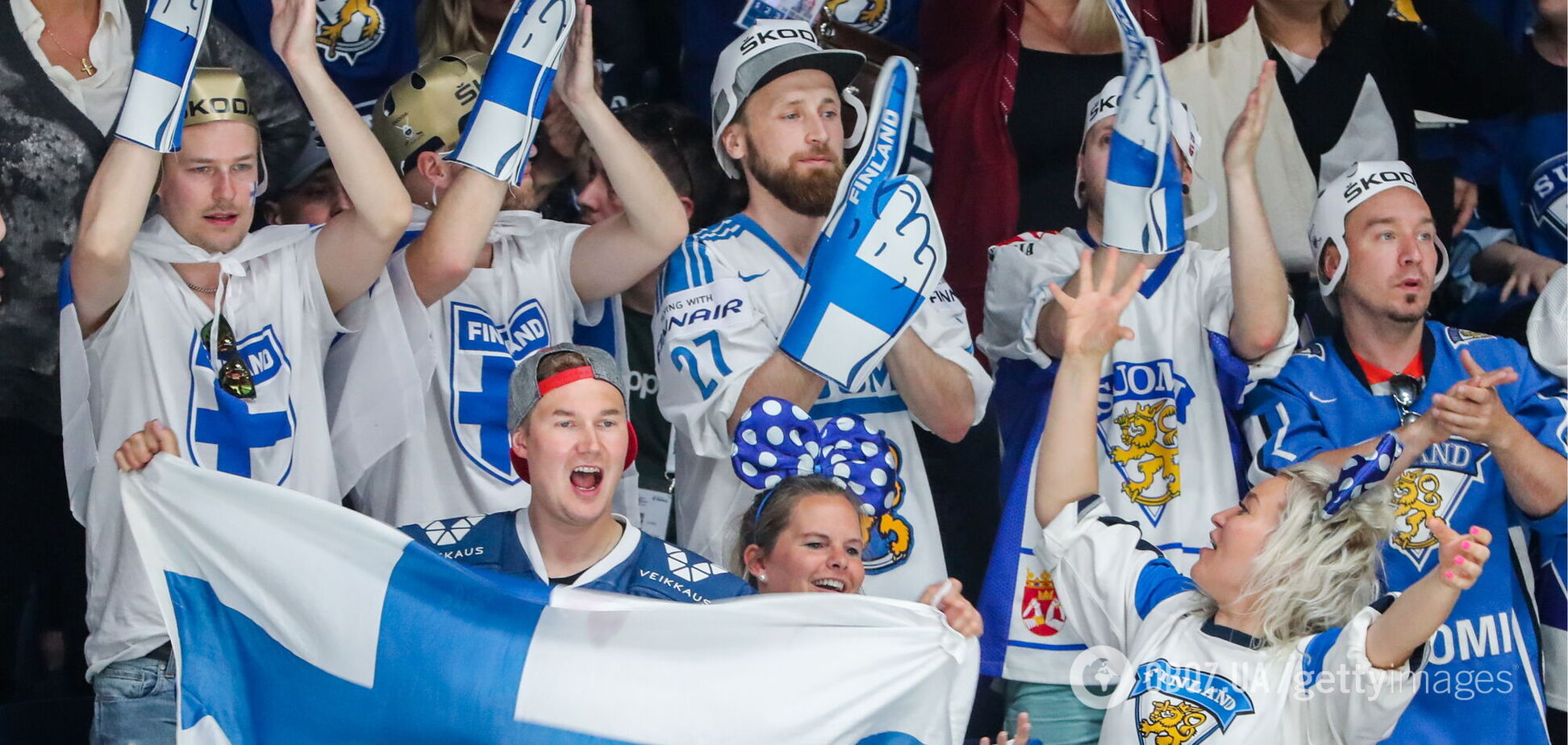 Фанаты сборной Финляндии