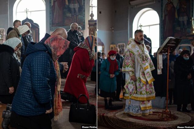 В Крыму провели рождественское богослужение и помолились за украинцев. Фото