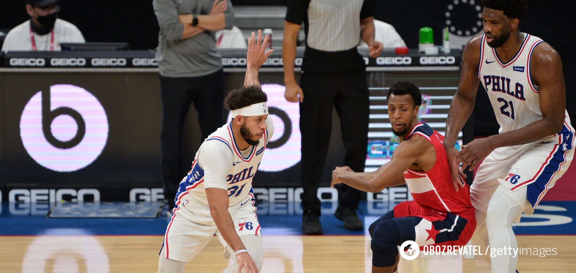 Сет Карри в матче против 'Вашингтона'