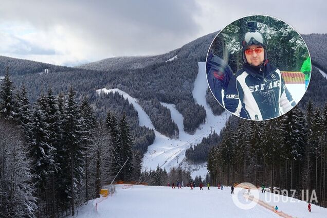 Владимир Зеленский на лыжах