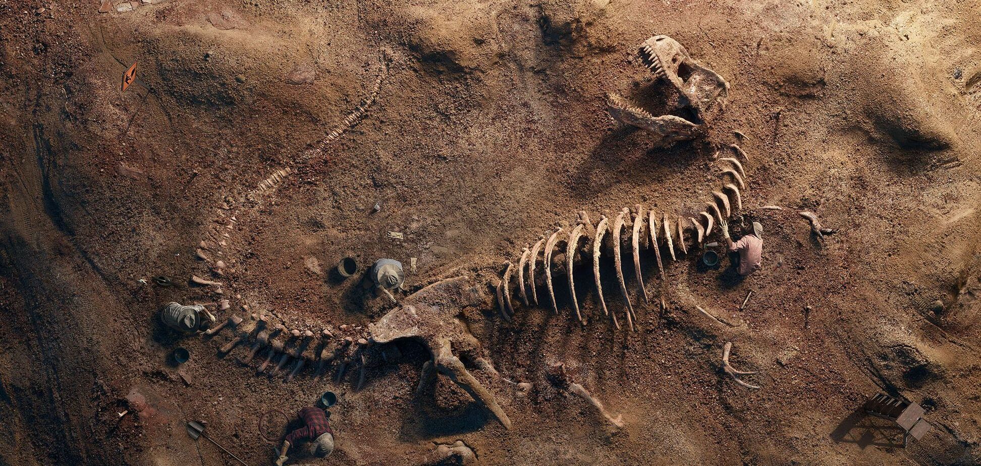 На карте мира нашли скелет доисторического зверя